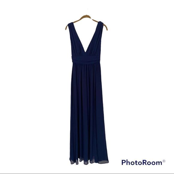 Lulu's Navy Blue Maxi Dress - Picture 1 of 4